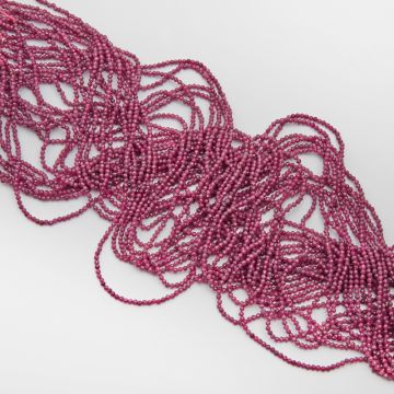 Rubin kulki fasetowane 2mm - na sznury