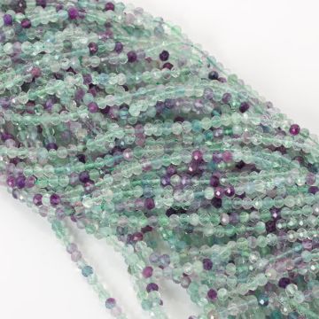 Fluoryt kulki fasetowane 4mm