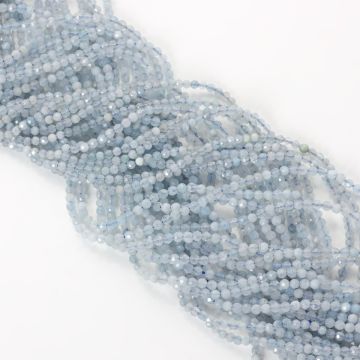 Akwamaryn kulki fasetowane 2.5mm