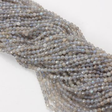 Labradoryt kulka fasetowana 3mm