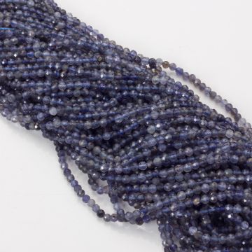 Tanzanit kulki fasetowane 3.5mm