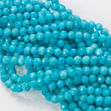 Amazonit kulki fasetowane 6mm