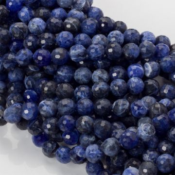 Sodalit kulki fasetowane 8mm Sodalit kulki fasetowane 8mm