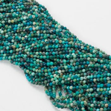 Chryzokola kulki fasetowane 3mm