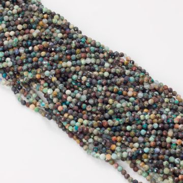 Chryzokola kulki fasetowane 3mm