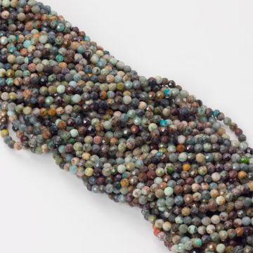 Chryzokola kulki fasetowane 3mm