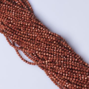 Piasek pustyni kulka fasetowana 3mm Piasek pustyni kulka fasetowana 3mm