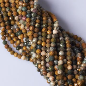 Jaspis oceaniczny kulka fasetowana 6mm