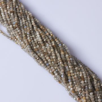 Labradoryt kulka fasetowana 2mm