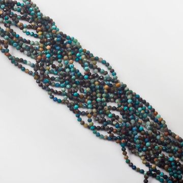 Turkus afrykański kulka fasetowana 3,5mm