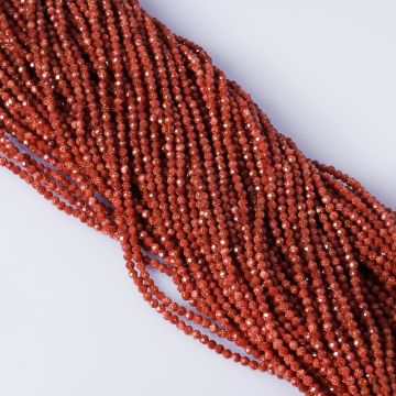 Piasek pustyni kulka fasetowana 2mm - na sznurze