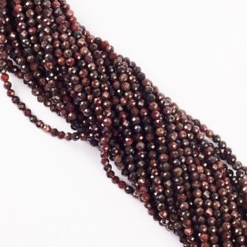 Granat kulka fasetowana 4,5mm