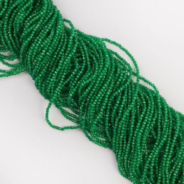 Kocie oko kulka fasetowana zielona 1,8-2mm