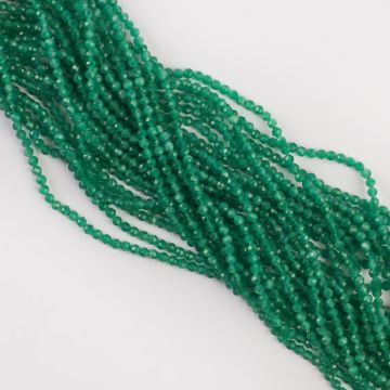 Kocie oko kulka fasetowana zielona 3-3.2mm