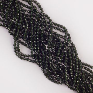 Szmaragd nilu kulka fasetowana 4mm - na sznury