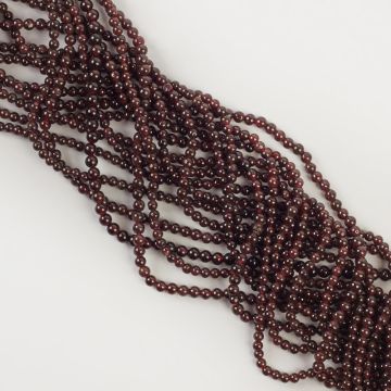 Granat kulka gładka 2mm