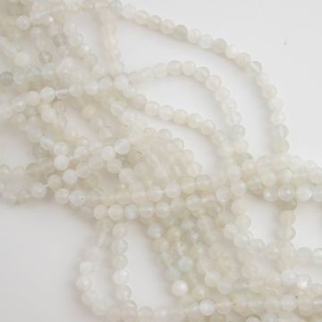 Kamień księżycowy kulka fasetowana 4,5mm Kamień księżycowy kulka fasetowana 4,5mm