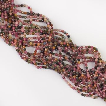 Turmalin kulka fasetowana 2,5mm