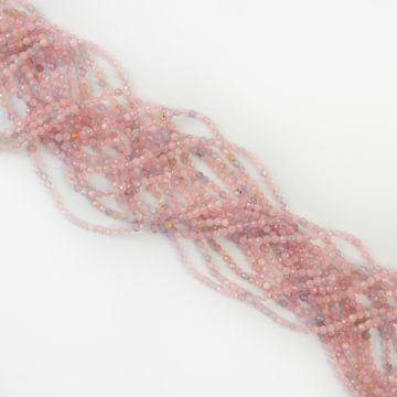 Morganit kulka fasetowana 2mm