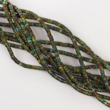 Jaspis krążek zielony 4x2mm