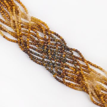 Pietersyt kulka fasetowana cieniowana 3mm