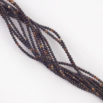 Agat czarny kulka gładka 3mm