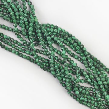 Malachit syntetyczny kulka fasetowana