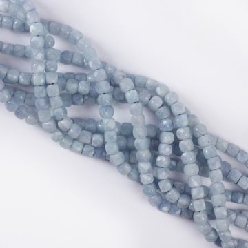 Akwamaryn kostka fasetowana 4,5mm