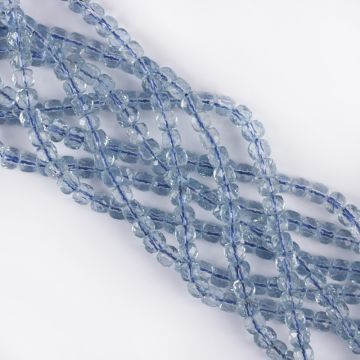 Topaz niebieski kostka fasetowana 5mm