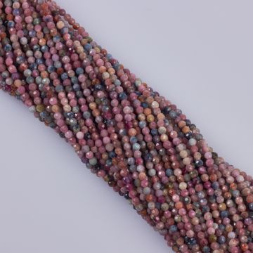 Rubin z szafirem kulka fasetowana 2.9mm