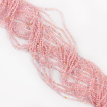 Morganit kulka fasetowana 2mm