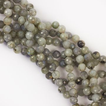 Labradoryt kulka fasetowana 8mm