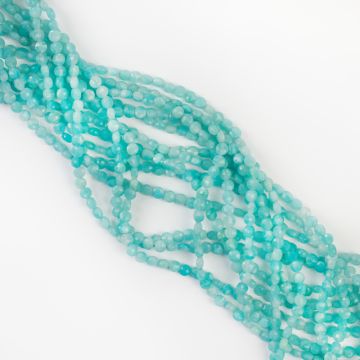 Amazonit kulka fasetowana 4mm