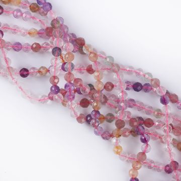 Kryształ górski mix kulki fasetowane 6mm