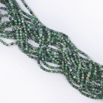 Szmaragd kulka fasetowana 3mm