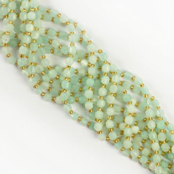 Amazonit baryłka fasetowana 6mm Amazonit baryłka fasetowana 6mm