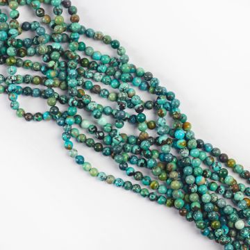 Turkus naturalny kulka gładka 4mm