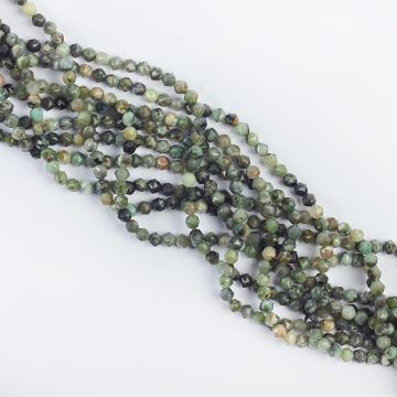 Szmaragd kulka fasetowana 4mm