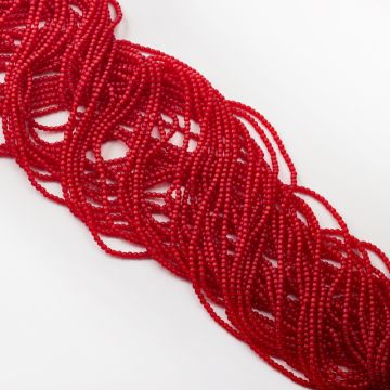 Kocie oko kulka gładka czerwona 2mm Kocie oko kulka gładka czerwona 2mm