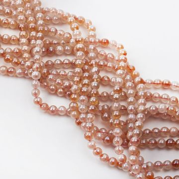 Cytryn kulka gładka powlekana perłowo 6mm