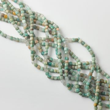 Amazonit kostka fasetowana 4mm