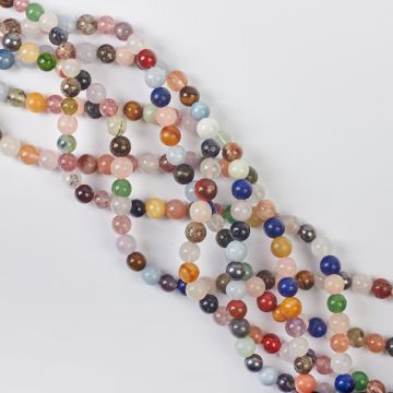 Mix kamieni kulka gładka 6mm