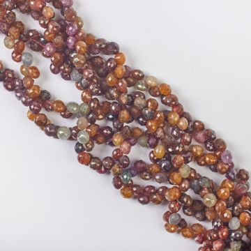 Rubin z szafirem kropla fasetowana 6mm