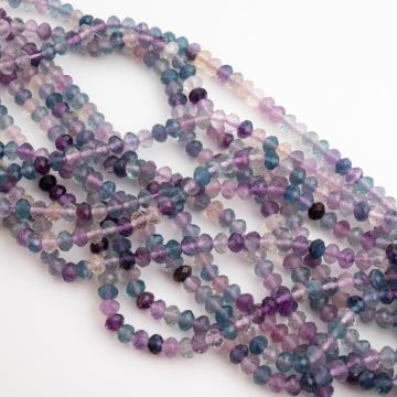 Fluoryt oponka fasetowana 3x4mm