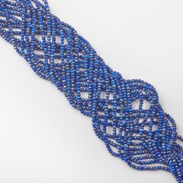 Lapis lazuli oponka fasetowana 2x3mm