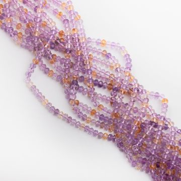 Ametyst oponka fasetowana 4x6mm Ametyst oponka fasetowana 4x6mm