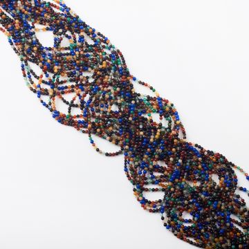 Mix agatów kulka gładka 2,5mm