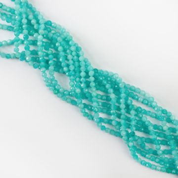 Amazonit kulka fasetowana 3,5mm