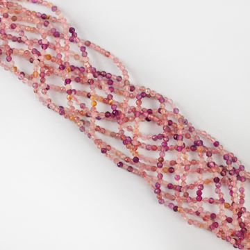 Mix kryształów górskich kulka fasetowana 2,5mm