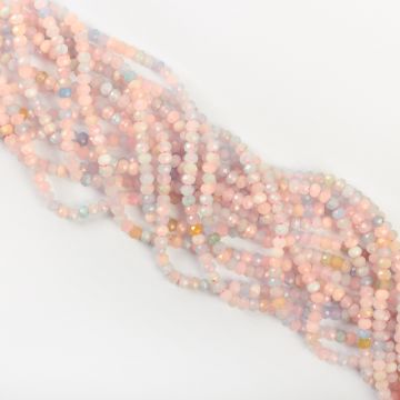 Morganit oponka fasetowana 2,5-4mm